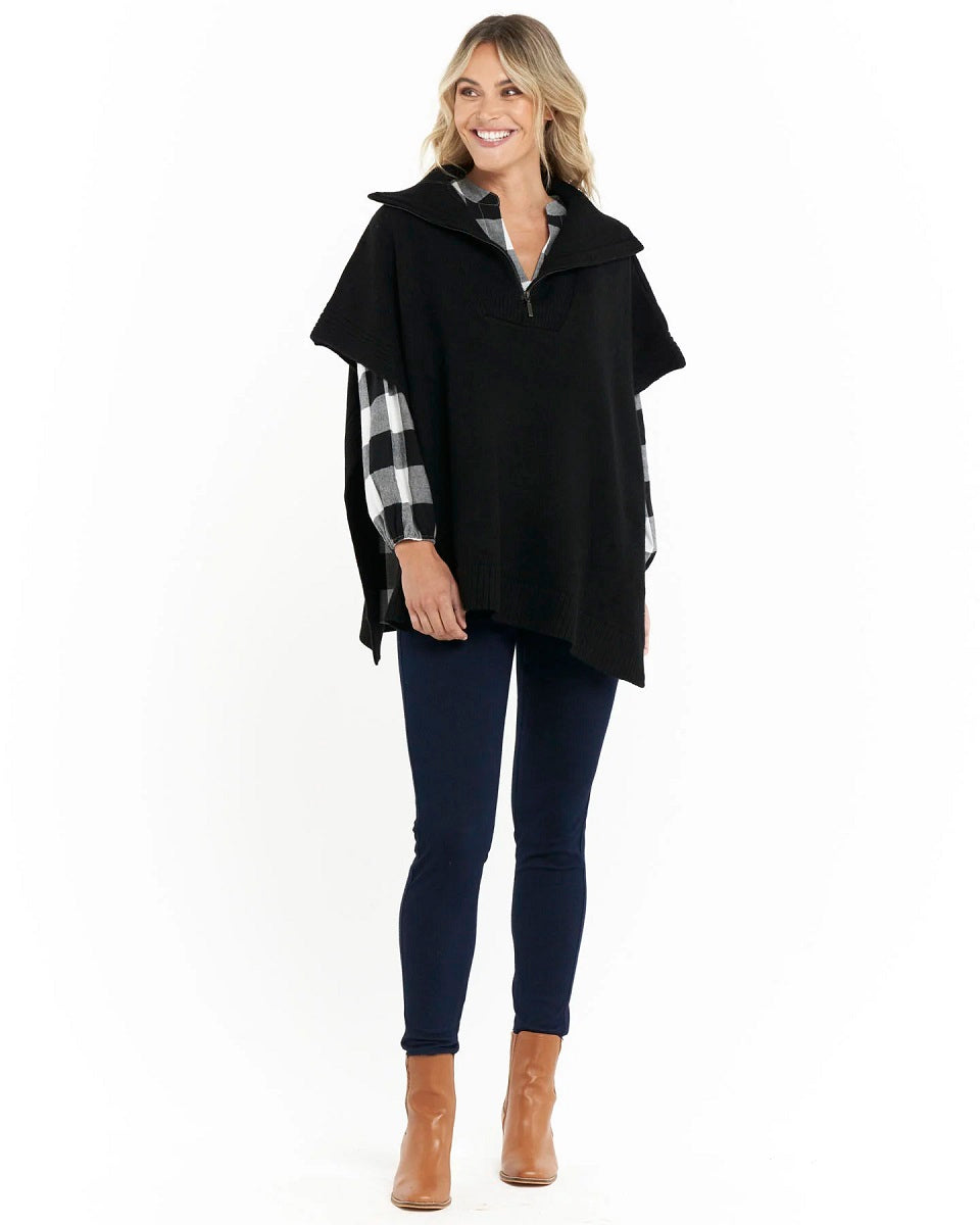 Isla Zip Cape Black