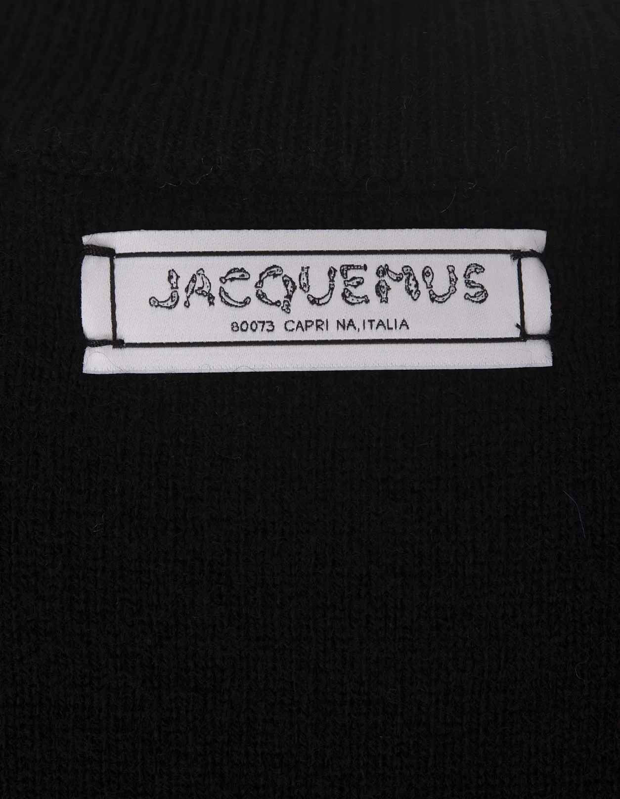 JACQUEMUS Black La Maille Soglia Sweater