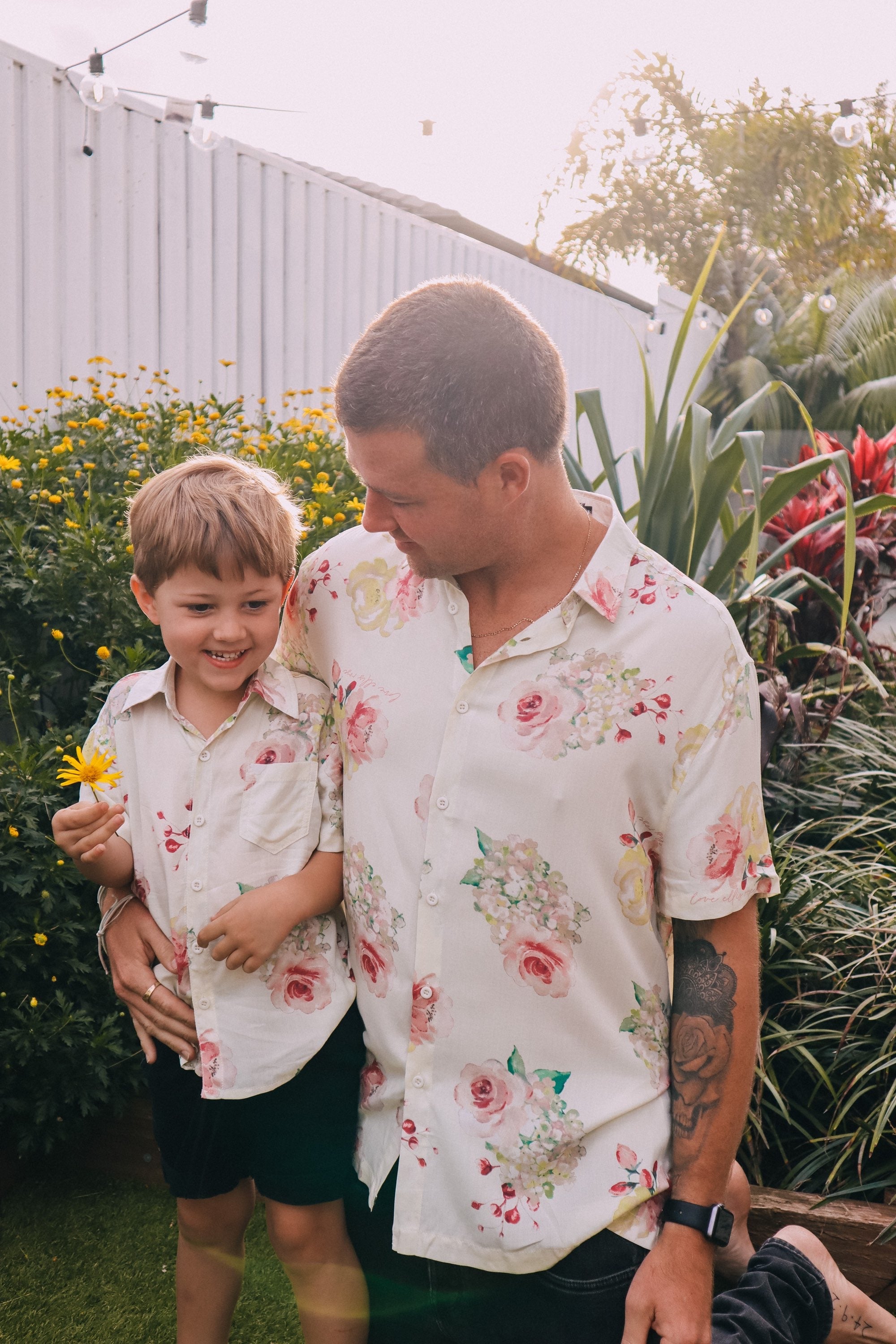 Kid's Button Up Shirt - Exclusive Floral Dream Print