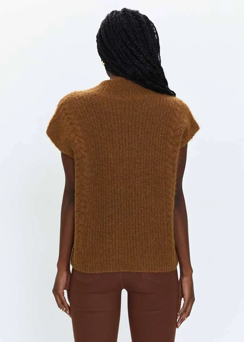 Kiran Sweater Vest - Chestnut Cable