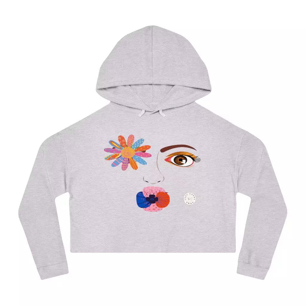 Kiss Me Petunia Cropped Hoodie