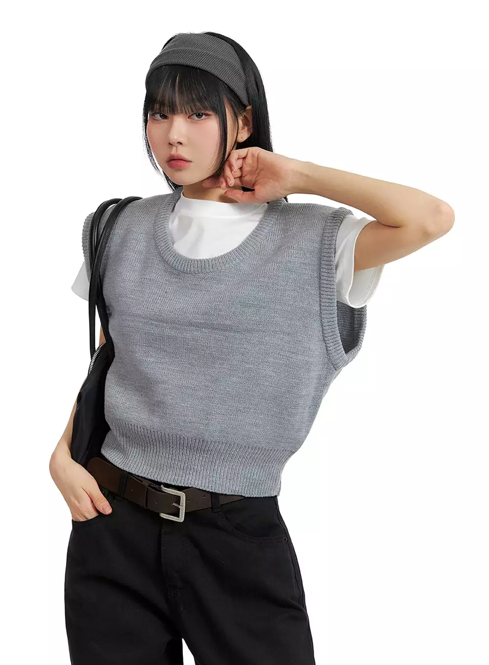 Knit Sweater Vest IF402