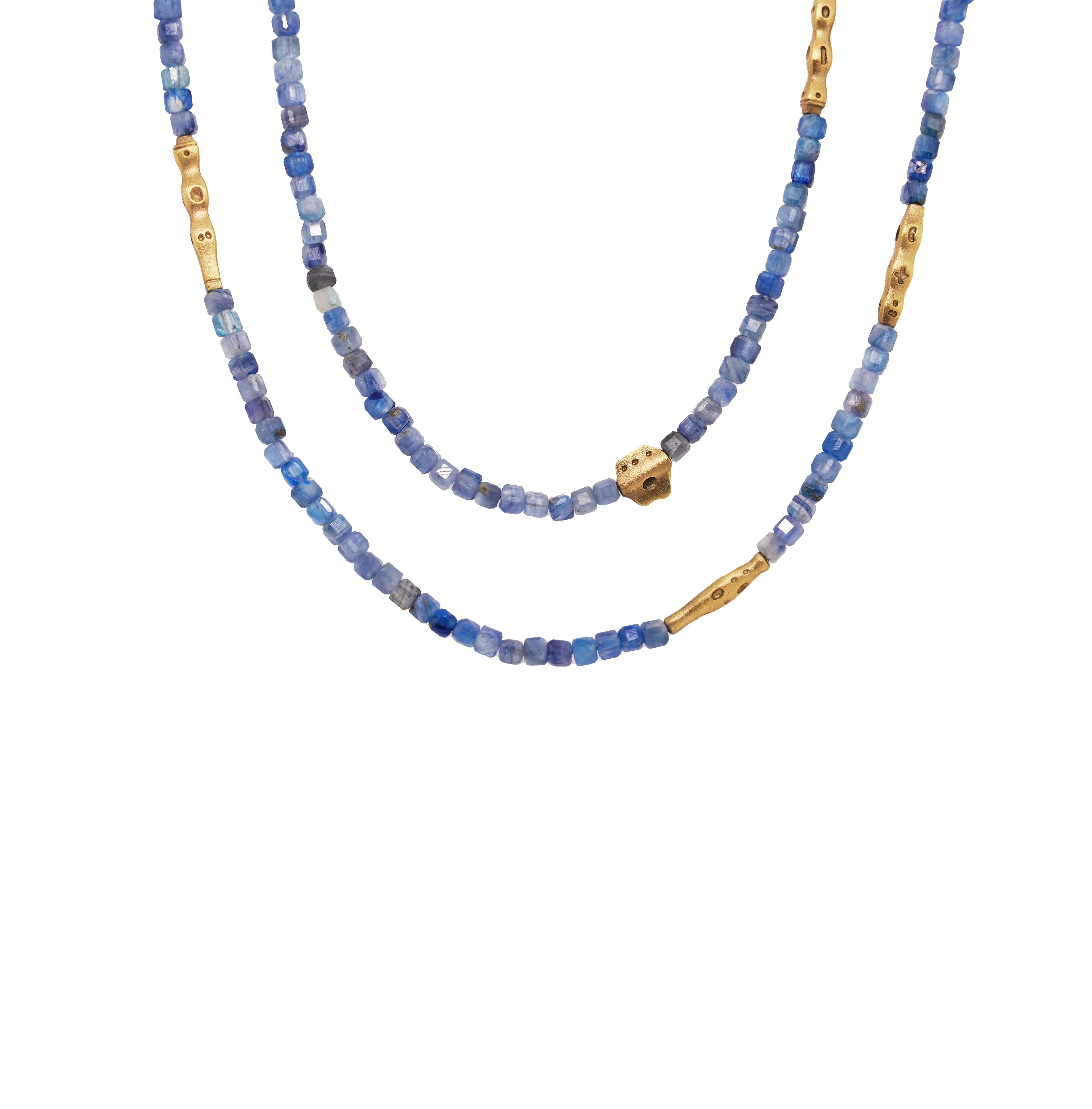 Kyanite Flora Beaded Necklace