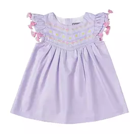 Lavender Embroidered Dress