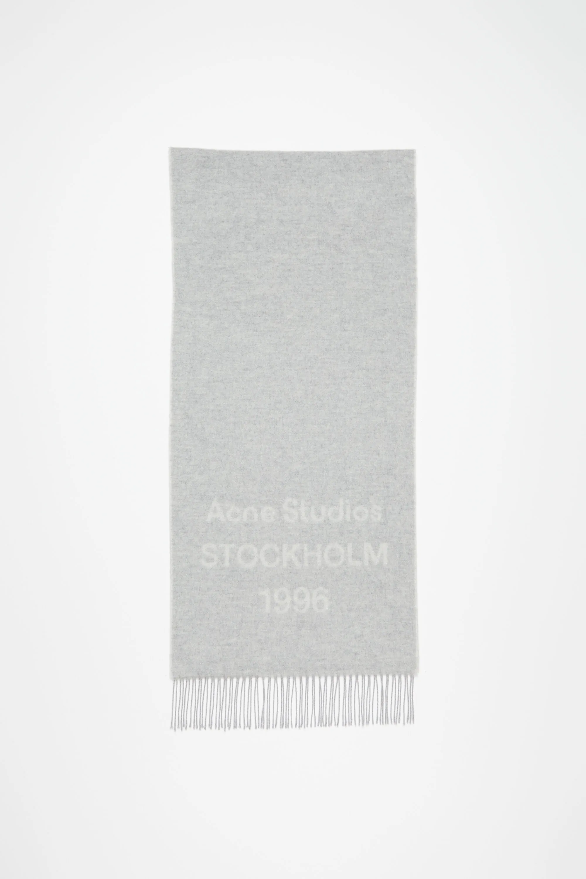 Logo wool scarf