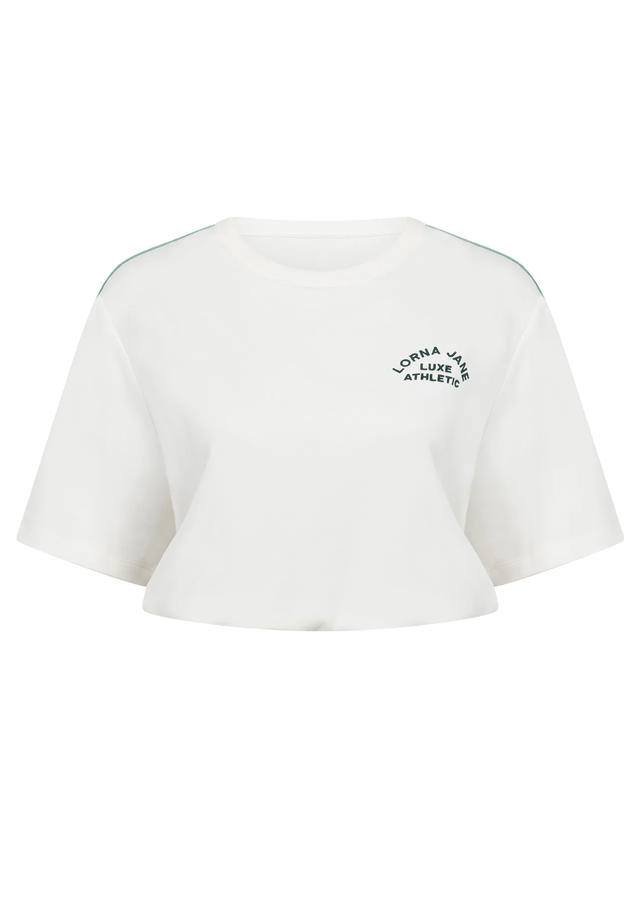 Lotus Limited Edition Cropped Tee | White | Short Sleeve | Lorna Jane New Zealand