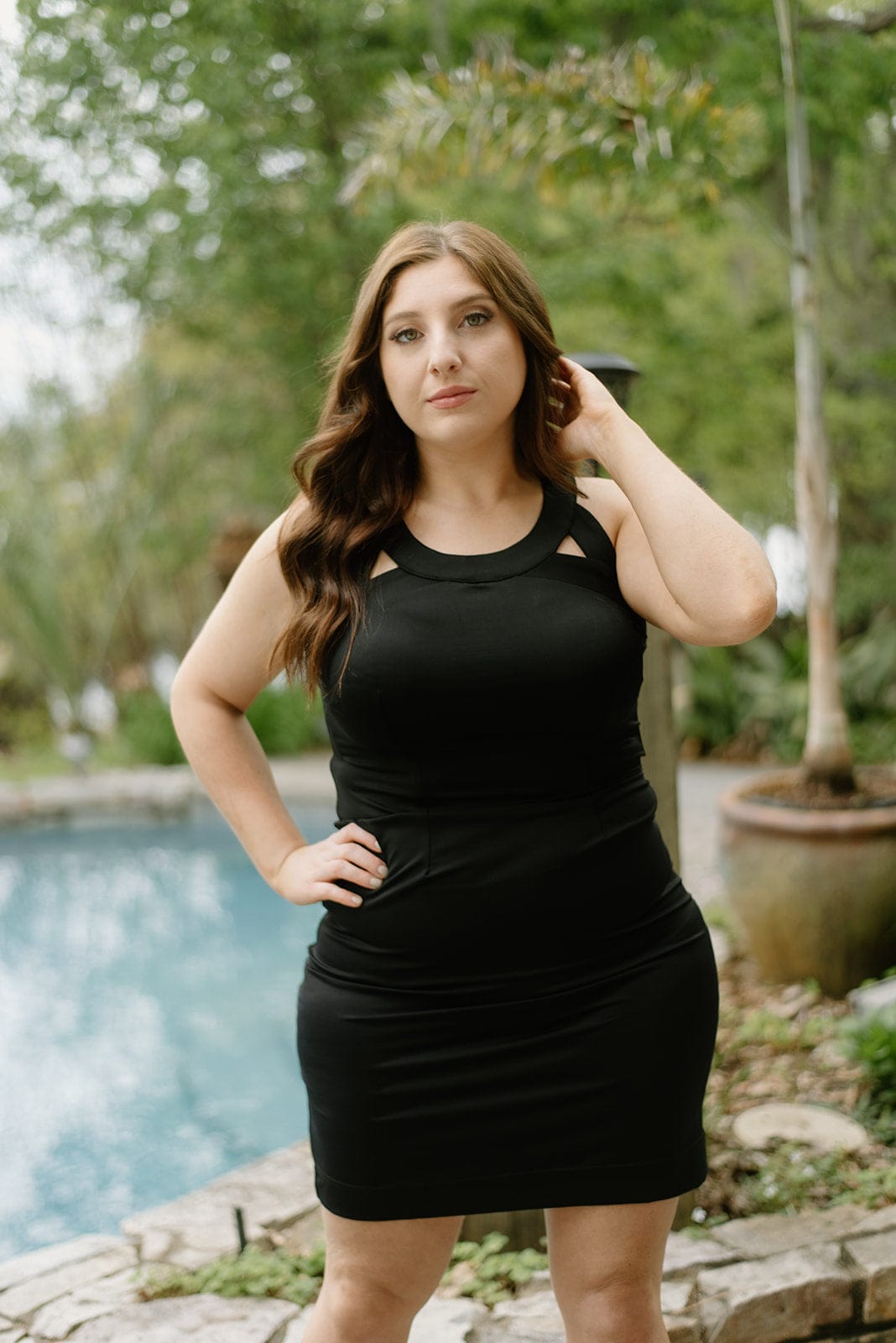 Lulu B Black Sleeveless Sexy Dress