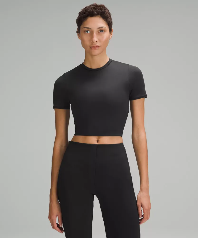 lululemon athletica Wundermost Ultra-Soft Nulu Crewneck Cropped T-Shirt | Women's Short Sleeve Shirts & Tee's