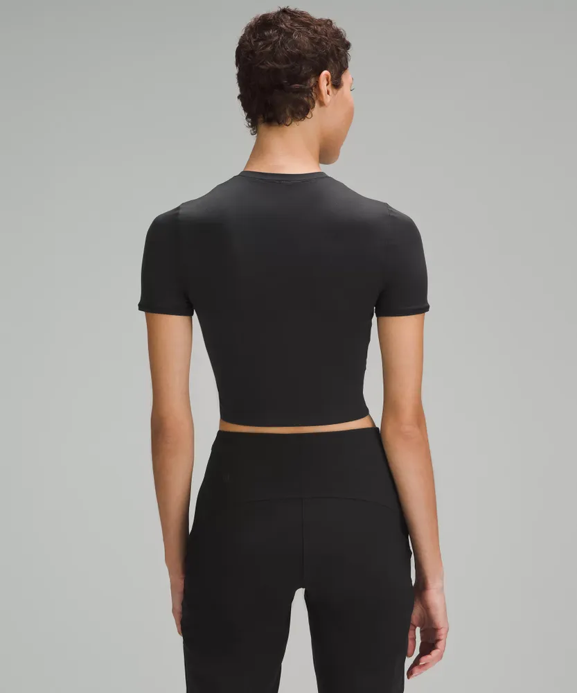 lululemon athletica Wundermost Ultra-Soft Nulu Crewneck Cropped T-Shirt | Women's Short Sleeve Shirts & Tee's