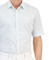 Macy's Alfani Men's Diamond Stripe Shirt, Created for Macy's