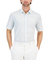 Macy's Alfani Men's Diamond Stripe Shirt, Created for Macy's