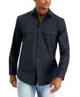 Macy's Alfani Men's Regular-Fit Solid Shirt, Created for Macy's