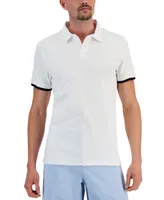 Macy's Alfani Men's Regular-Fit Tipped Polo Shirt, Created for Macy's