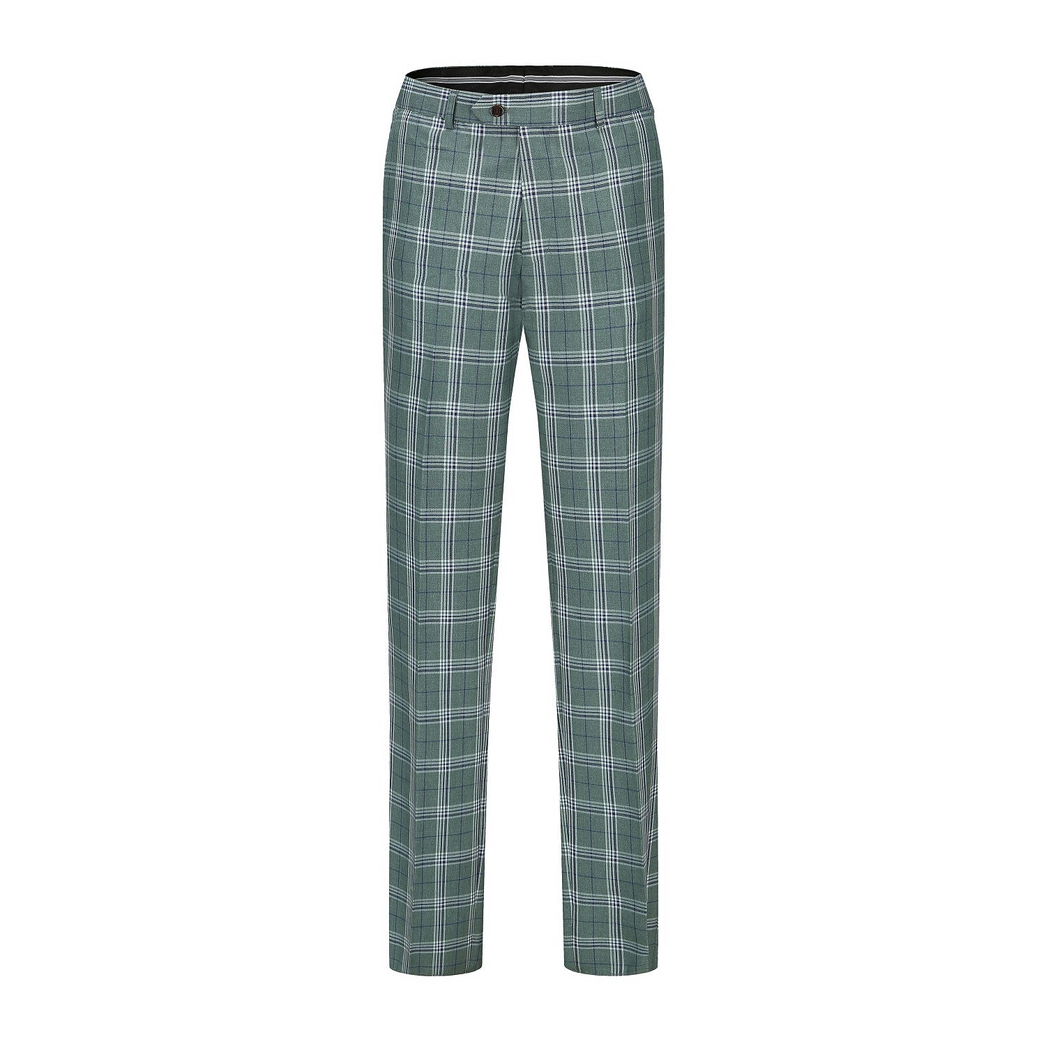 Men's Slim-Fit 2PC Check Double Breasted Plaid Suit