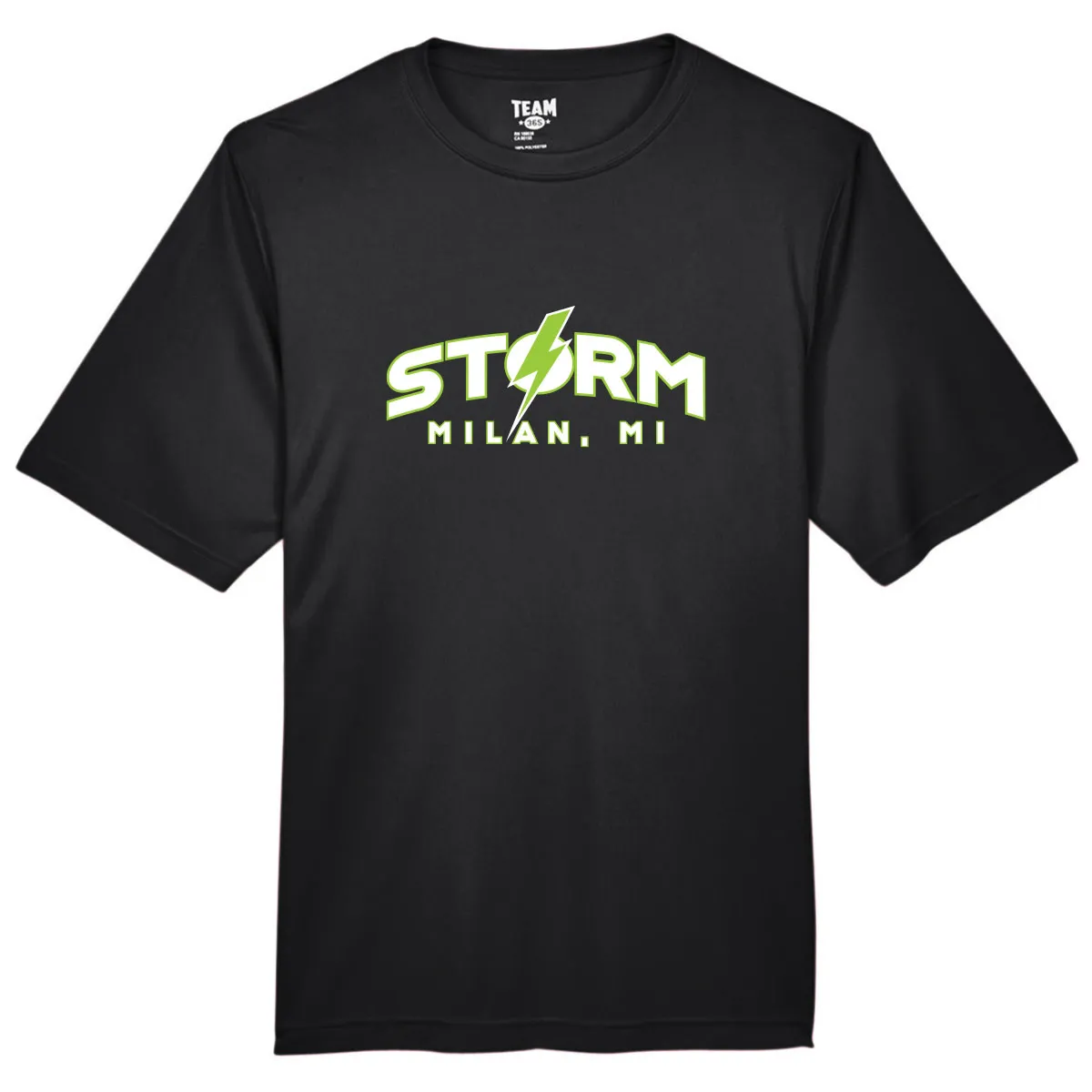 MILAN STORM: PERFORMANCE TEE (BLACK)