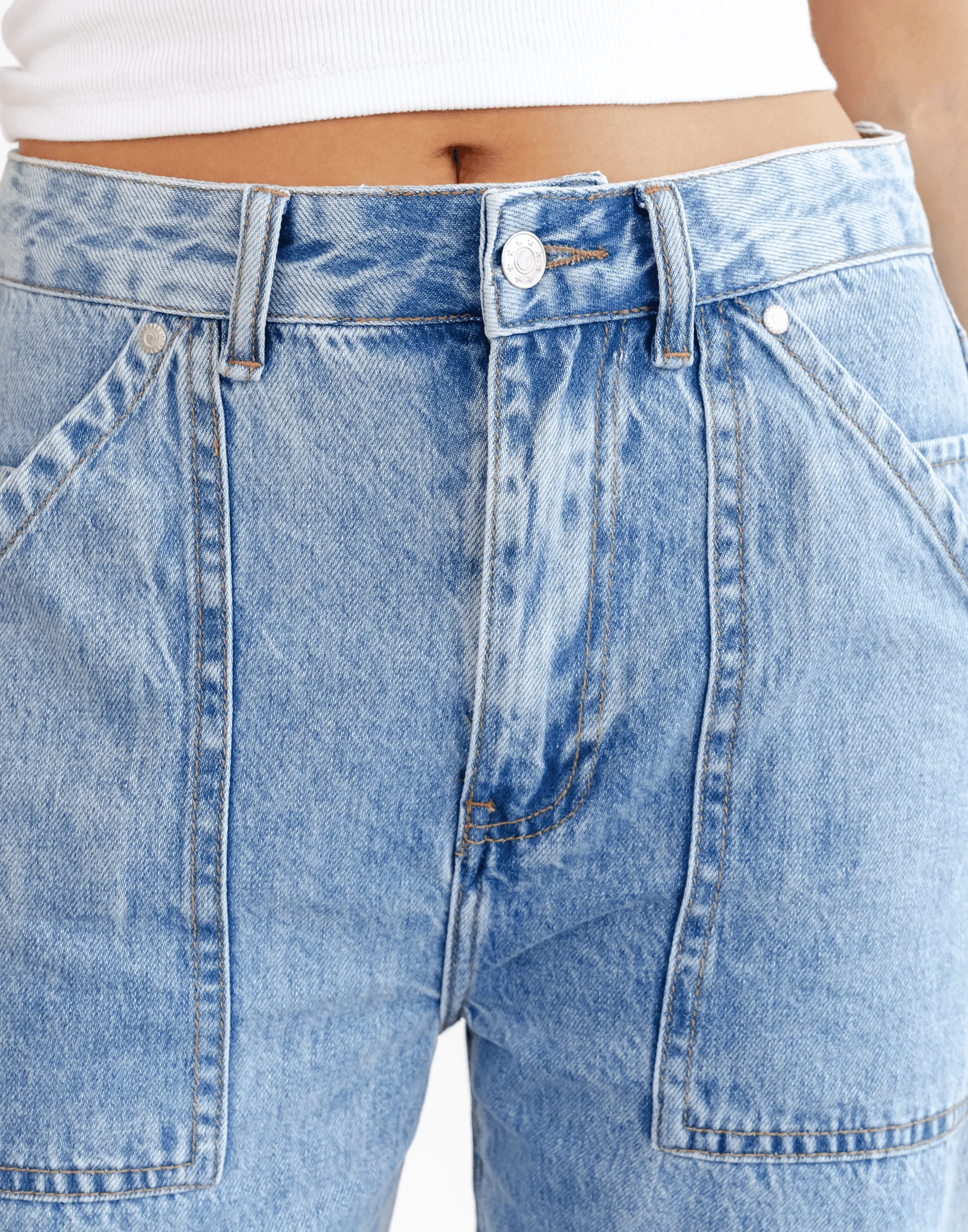 Montana Wide Leg Jeans (Blue)