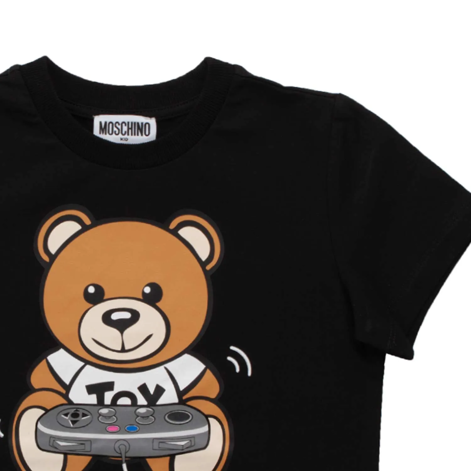 Moschino Unisex Black T-Shirt With Teddy Bear