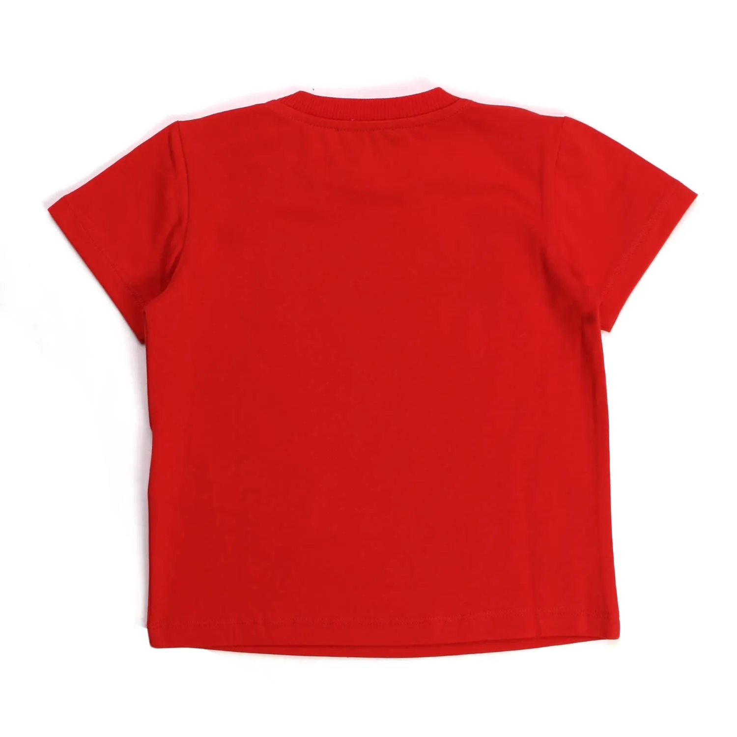 Moschino Unisex Logo Red T-Shirt For Baby