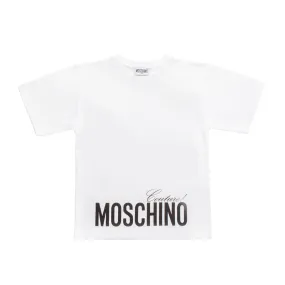 Moschino White Cotton T-Shirt Unisex