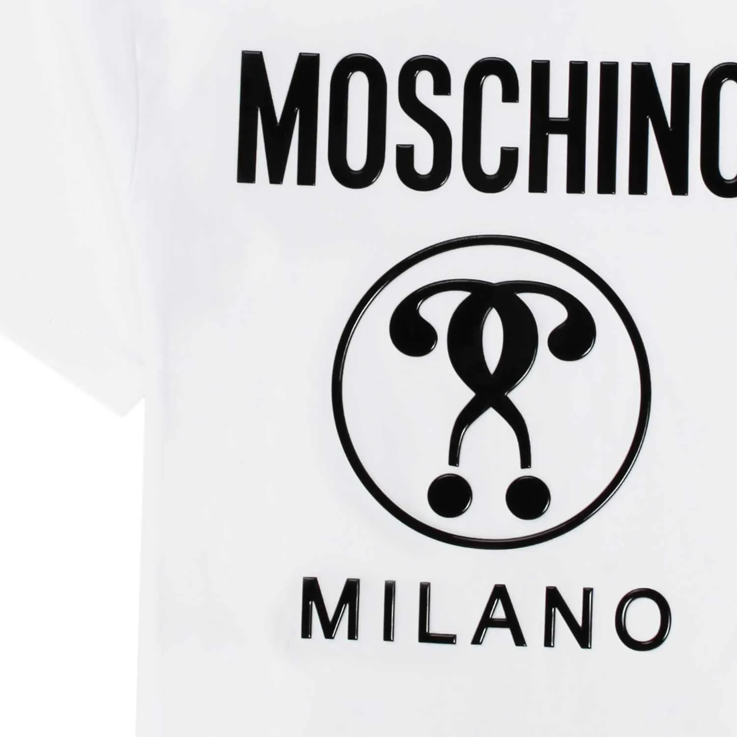 Moschino White Unisex T-Shirt For Children