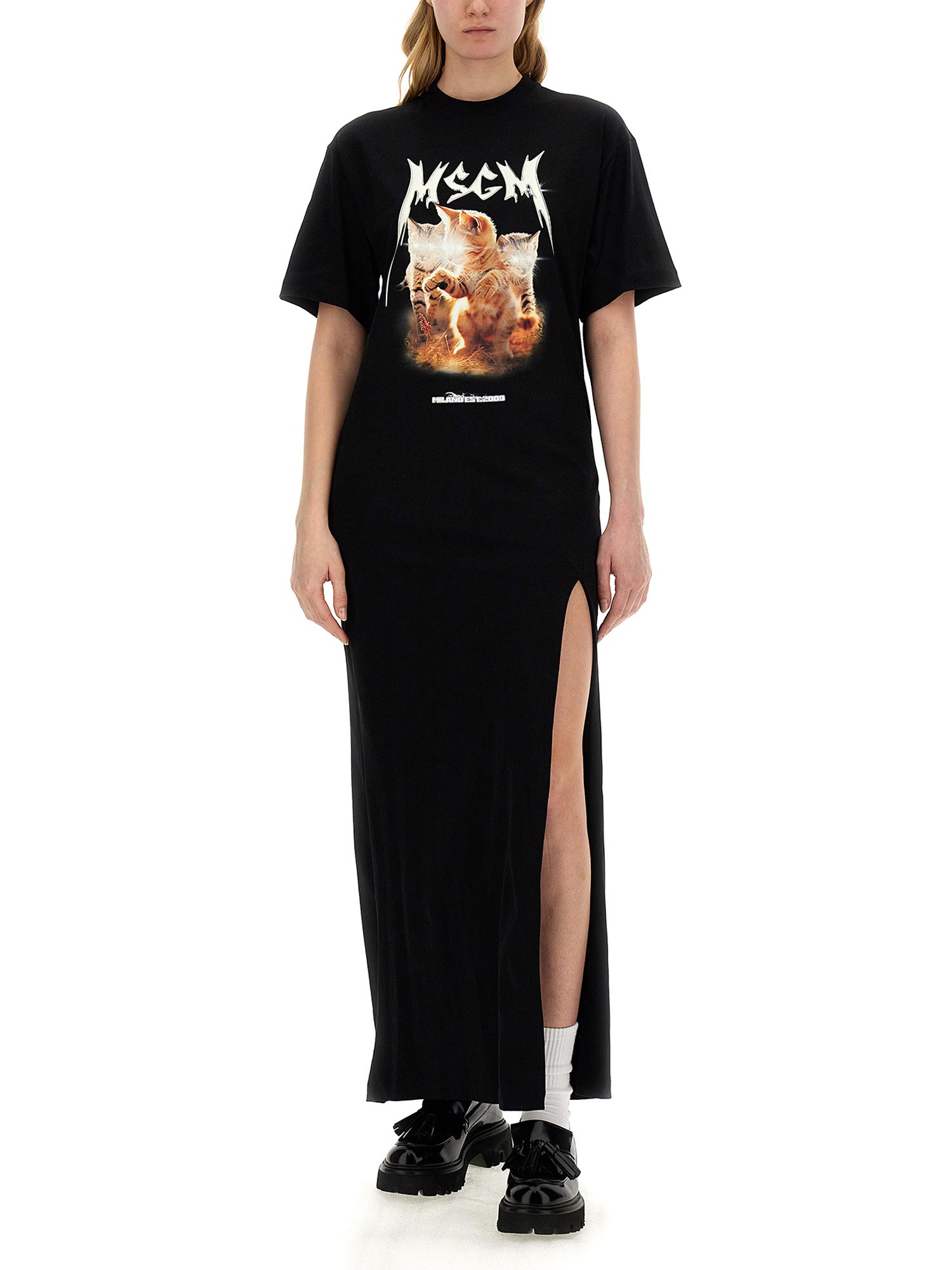 MSGM    DRESS WITH PRINT