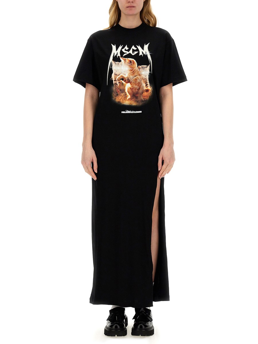 MSGM    DRESS WITH PRINT