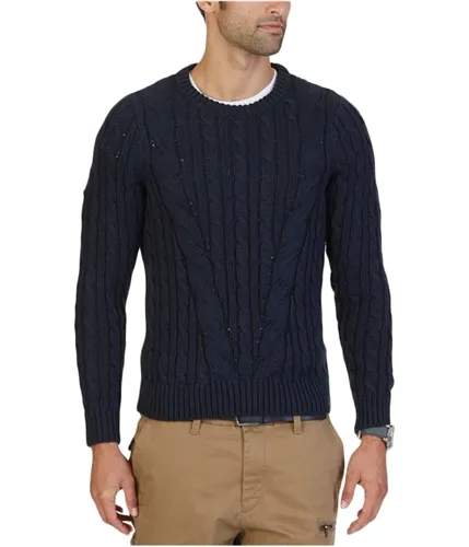 Nautica Mens Cable Knit Pullover Sweater, TW3