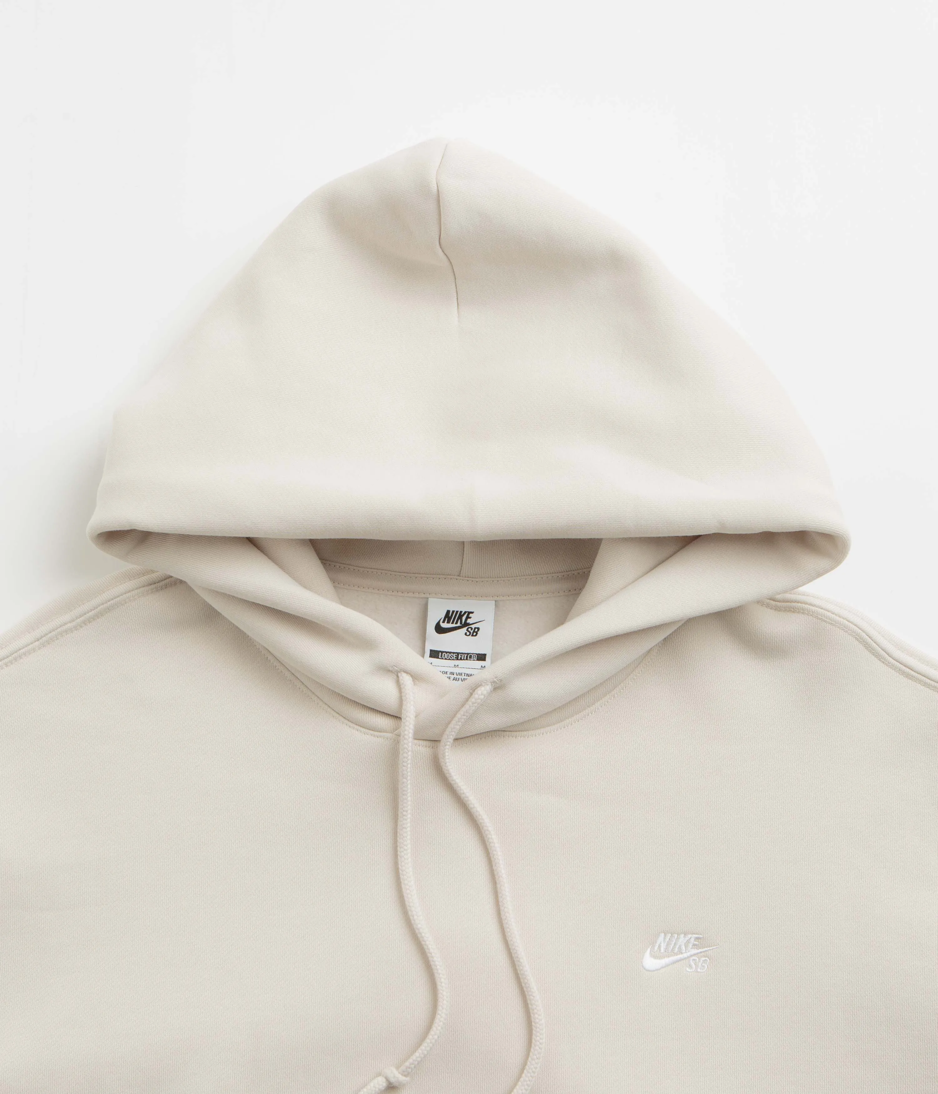 Nike SB Essential Small Logo Hoodie - Light Orewood Brown / White