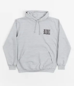 North Film Gallery Embroidered Hoodie - Grey / Black