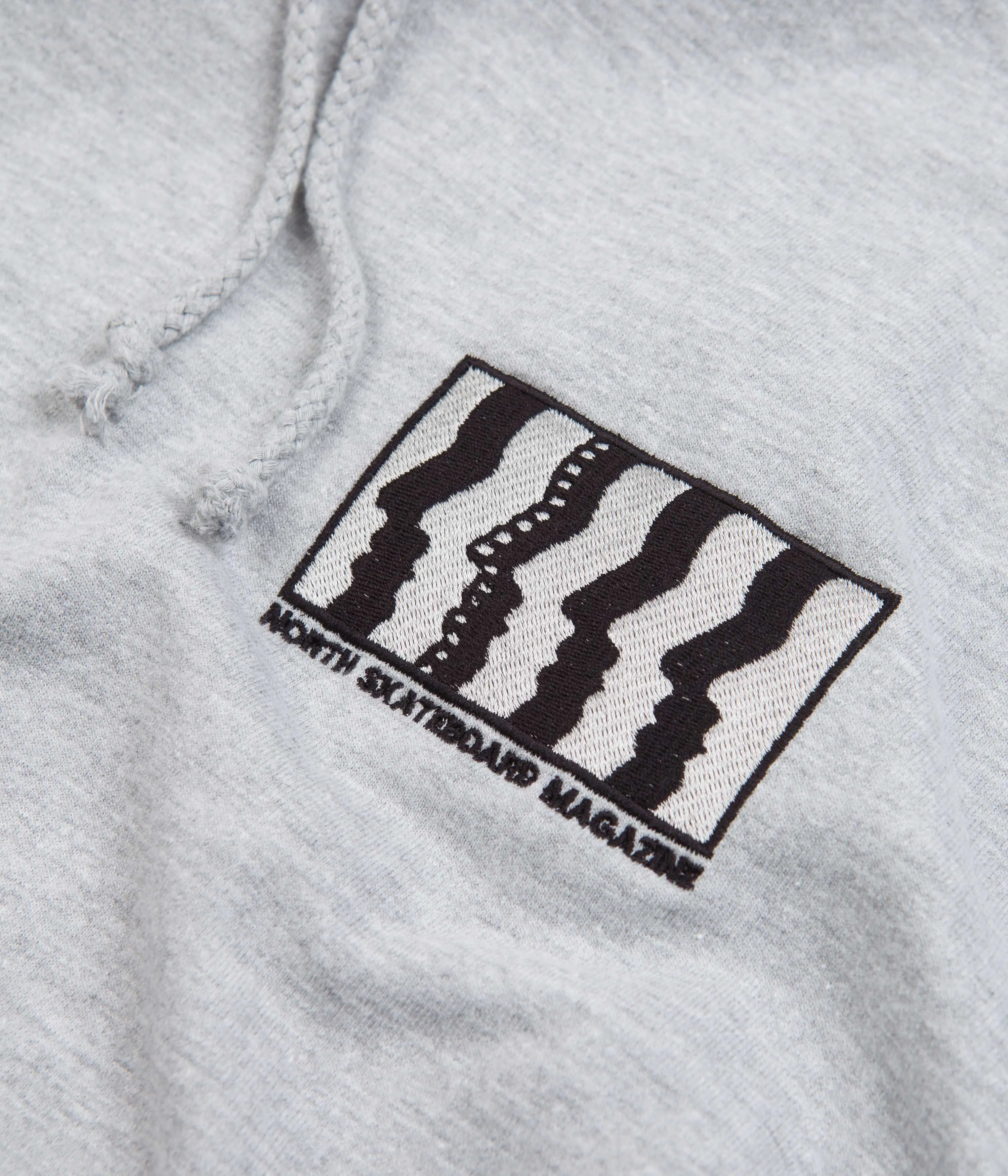 North Film Gallery Embroidered Hoodie - Grey / Black