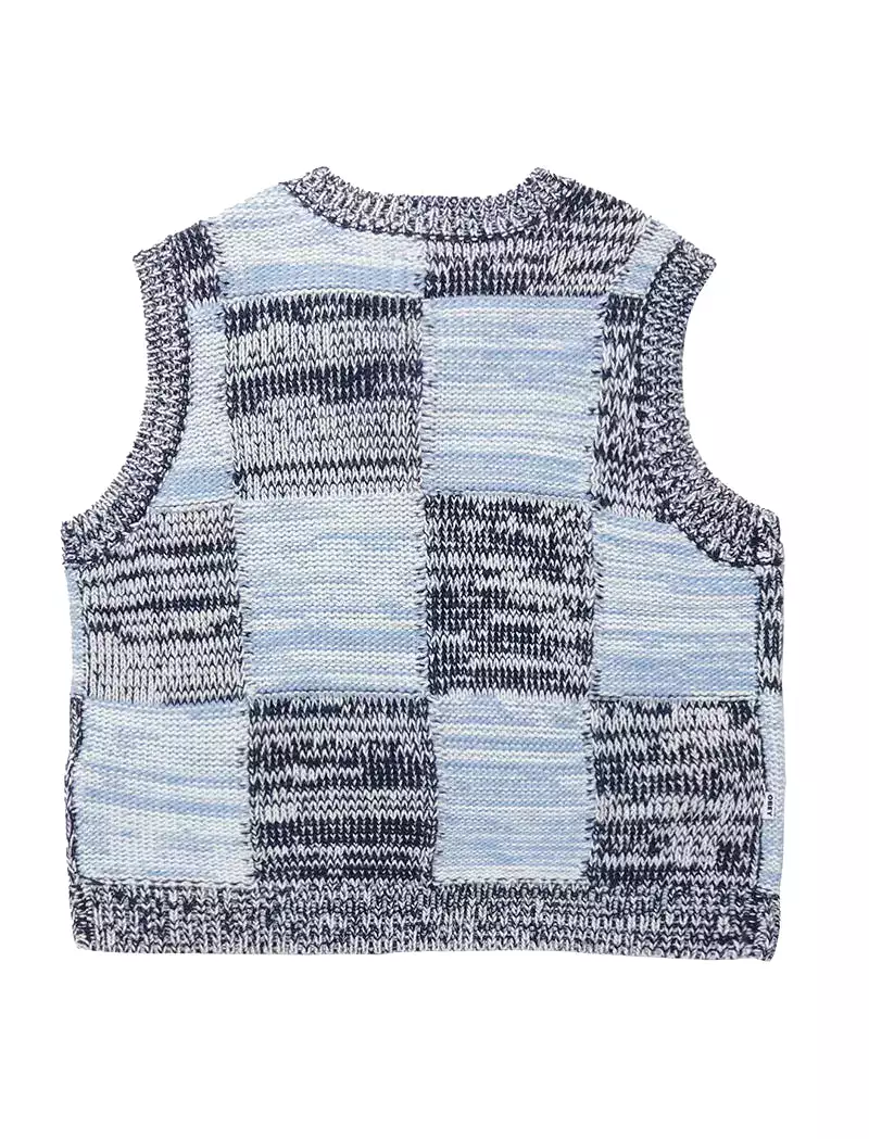 Obey Womens Mira Sweater Vest Academy Navy Multi