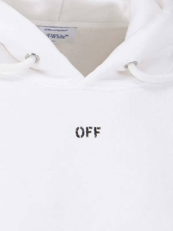 Off-White Crop Hoodie