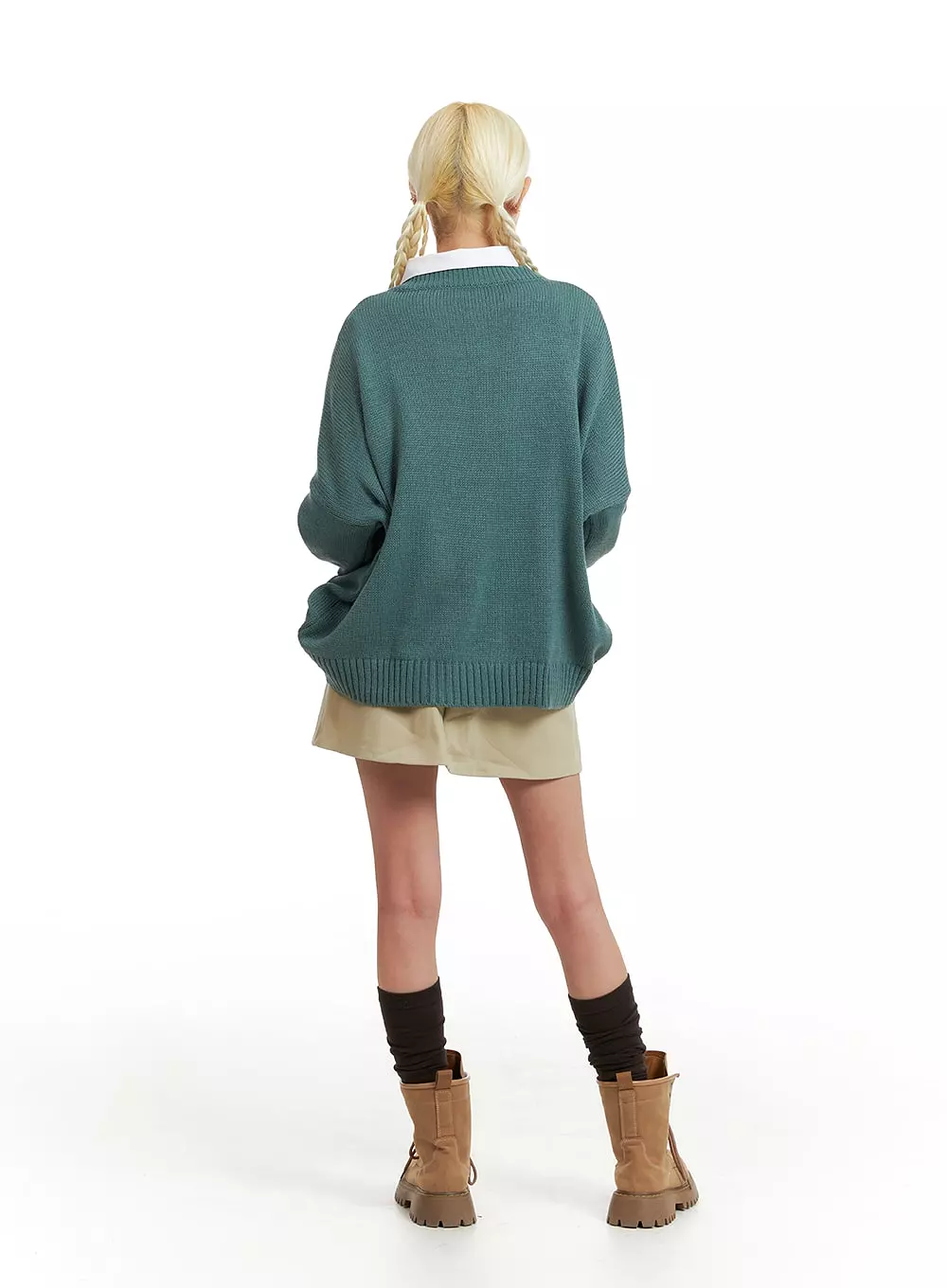 Oversized Knit Sweater IF408