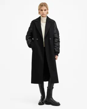 Paulah Wool Blend Double Breasted Coat