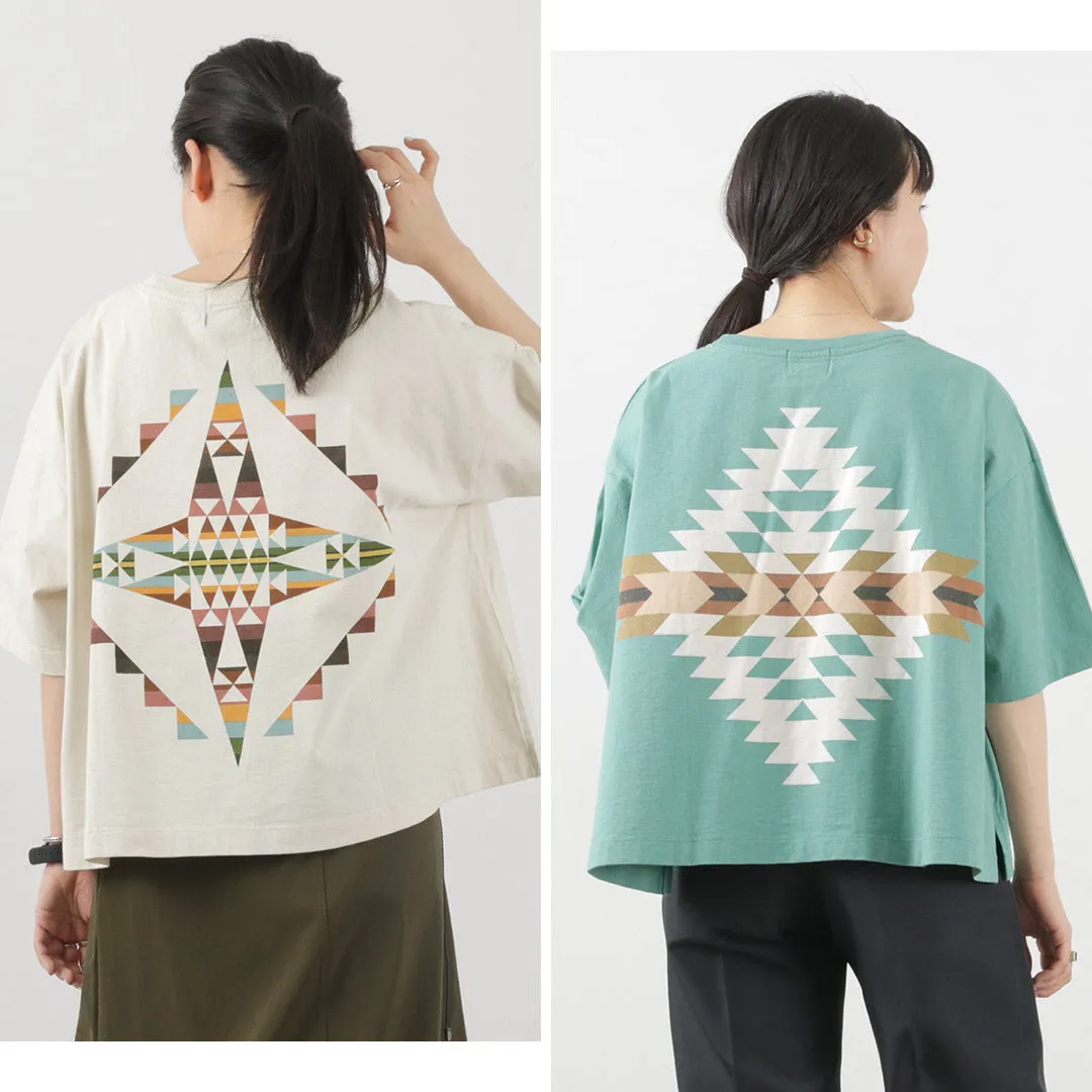 PENDLETON（ペンドルトン） バックプリント クロップドTシャツ / レディース トップス ショート丈 半袖 綿 コットン Back Print cropped TEE