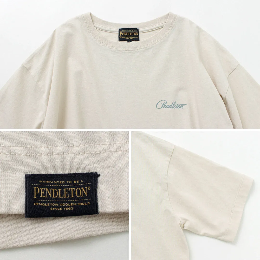 PENDLETON（ペンドルトン） バックプリント クロップドTシャツ / レディース トップス ショート丈 半袖 綿 コットン Back Print cropped TEE