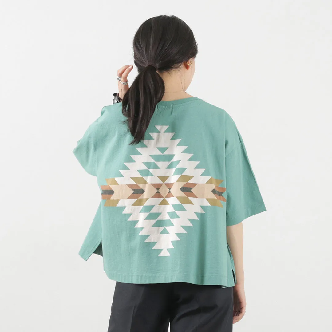 PENDLETON（ペンドルトン） バックプリント クロップドTシャツ / レディース トップス ショート丈 半袖 綿 コットン Back Print cropped TEE