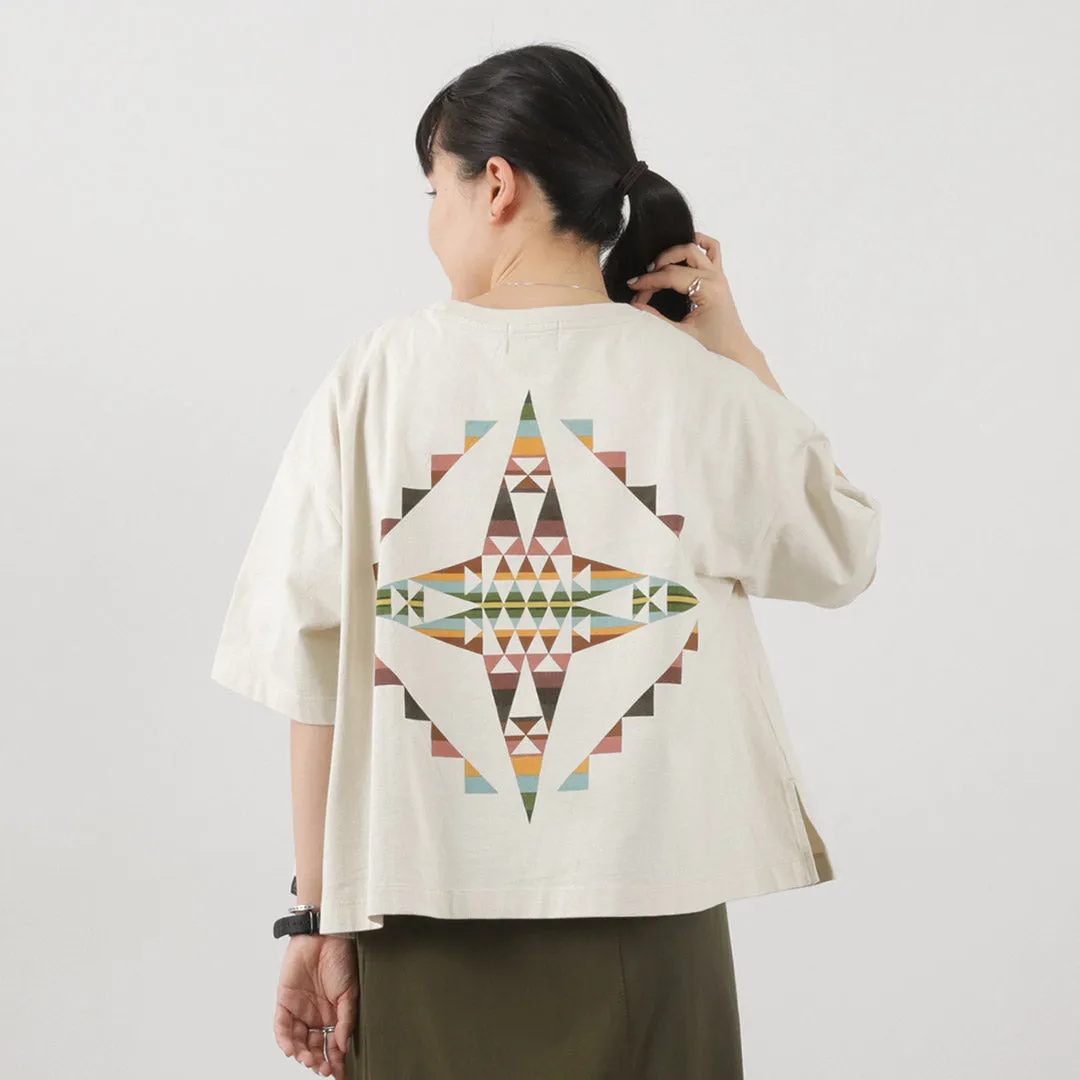 PENDLETON（ペンドルトン） バックプリント クロップドTシャツ / レディース トップス ショート丈 半袖 綿 コットン Back Print cropped TEE