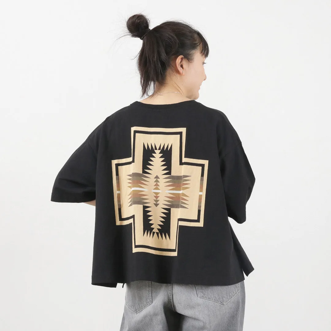 PENDLETON（ペンドルトン） バックプリント クロップドTシャツ / レディース トップス ショート丈 半袖 綿 コットン Back Print cropped TEE