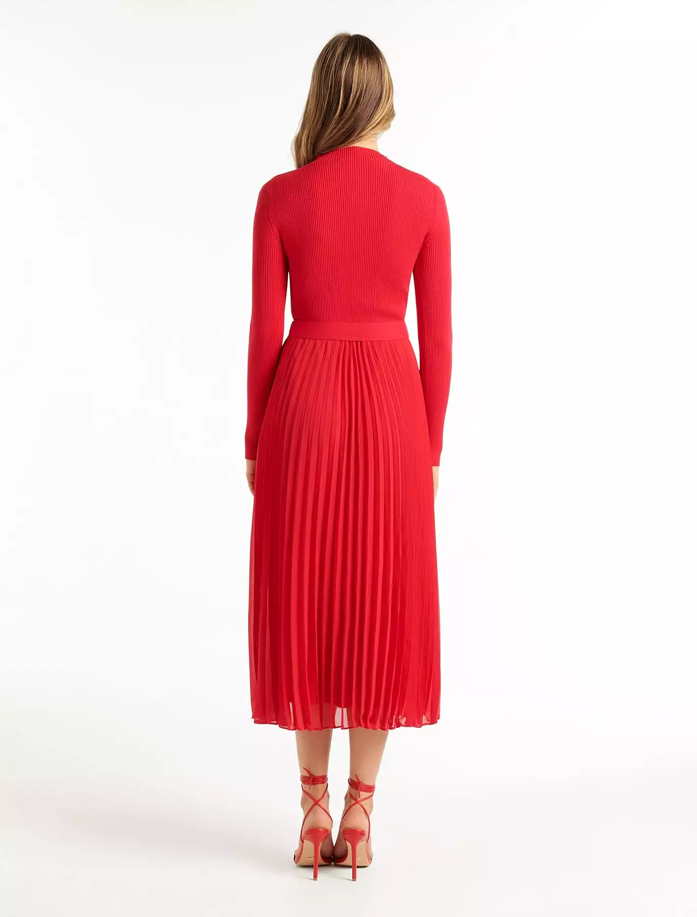 Penelope Woven Mix Knit Dress