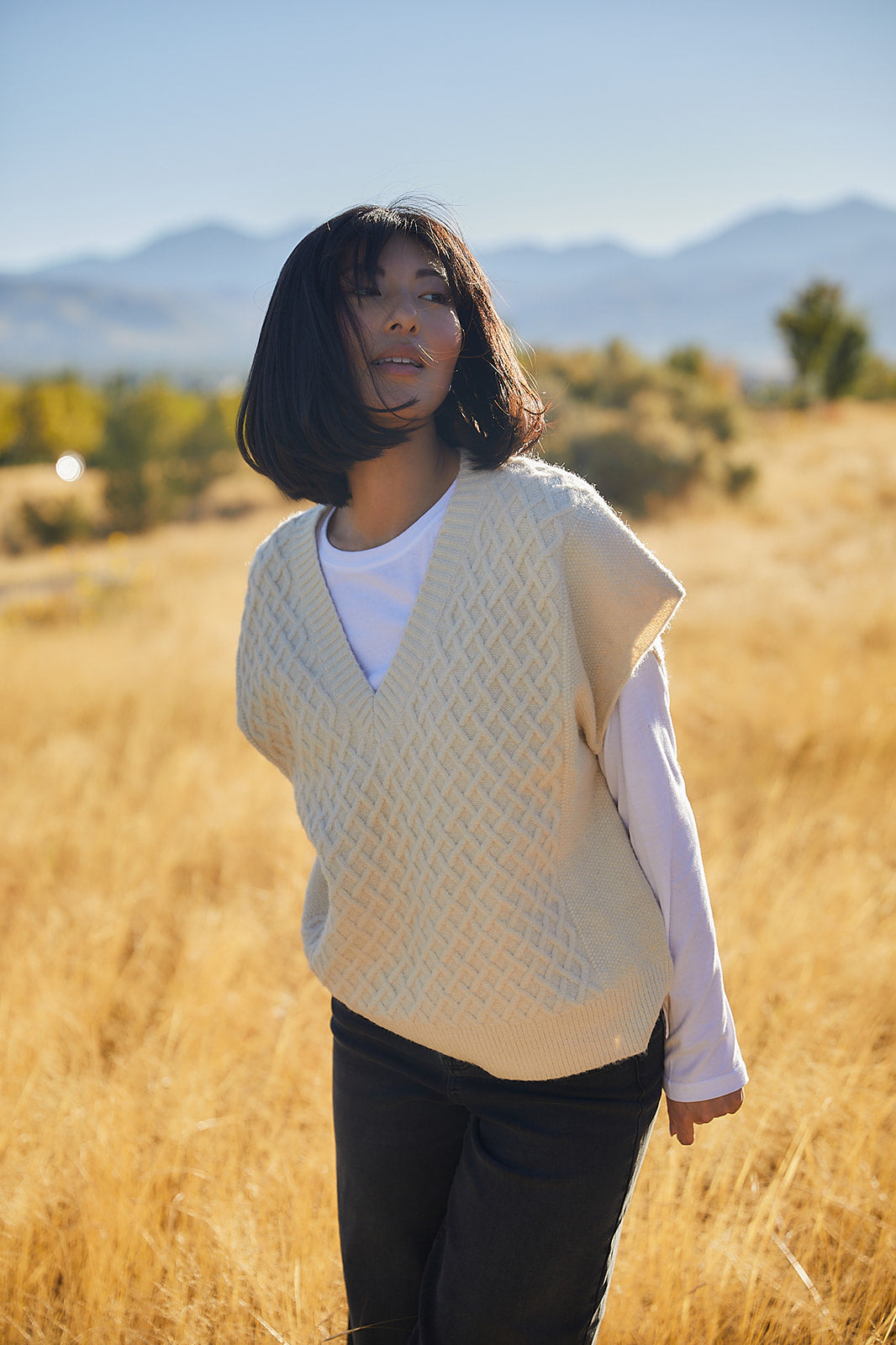 Pretty Woman Sweater Vest-FINAL SALE