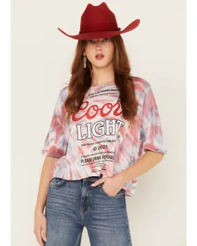 Product Name:  The Laundry Room Women's Coors Light Oversized Cropped Tee