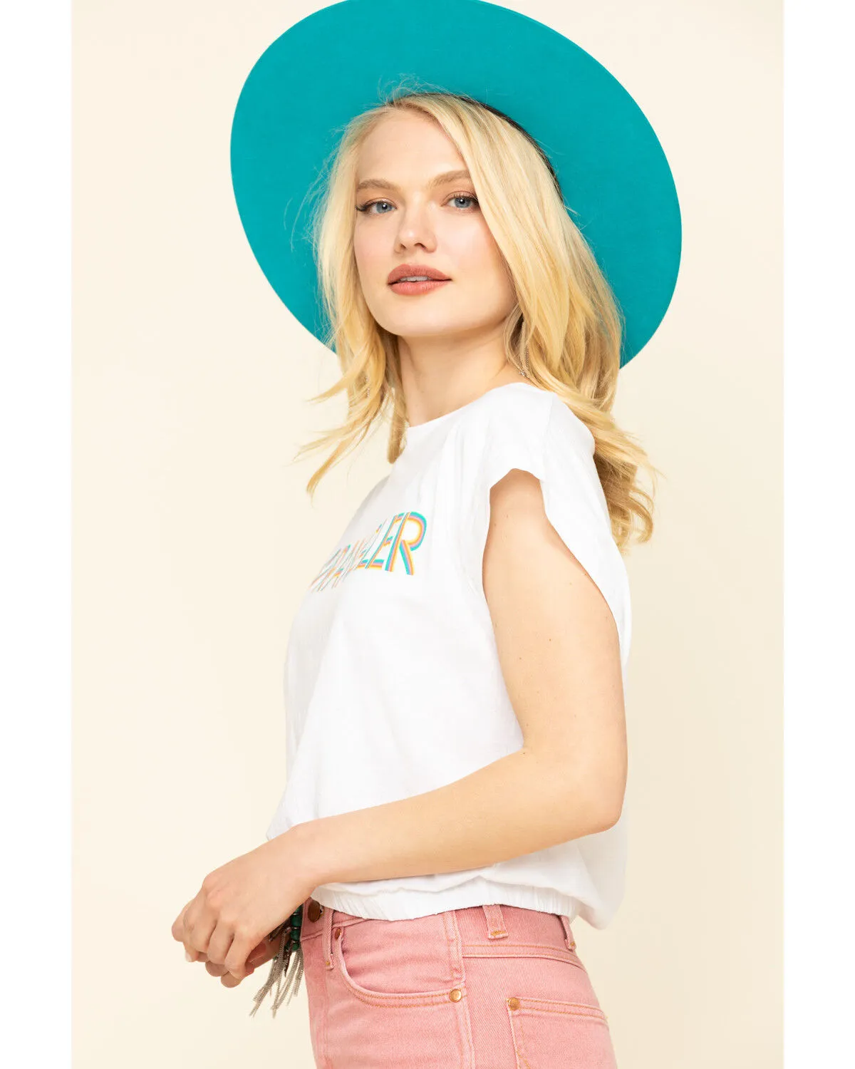 Product Name:  Wrangler Modern Women's White Logo High Rib Cropped Tee