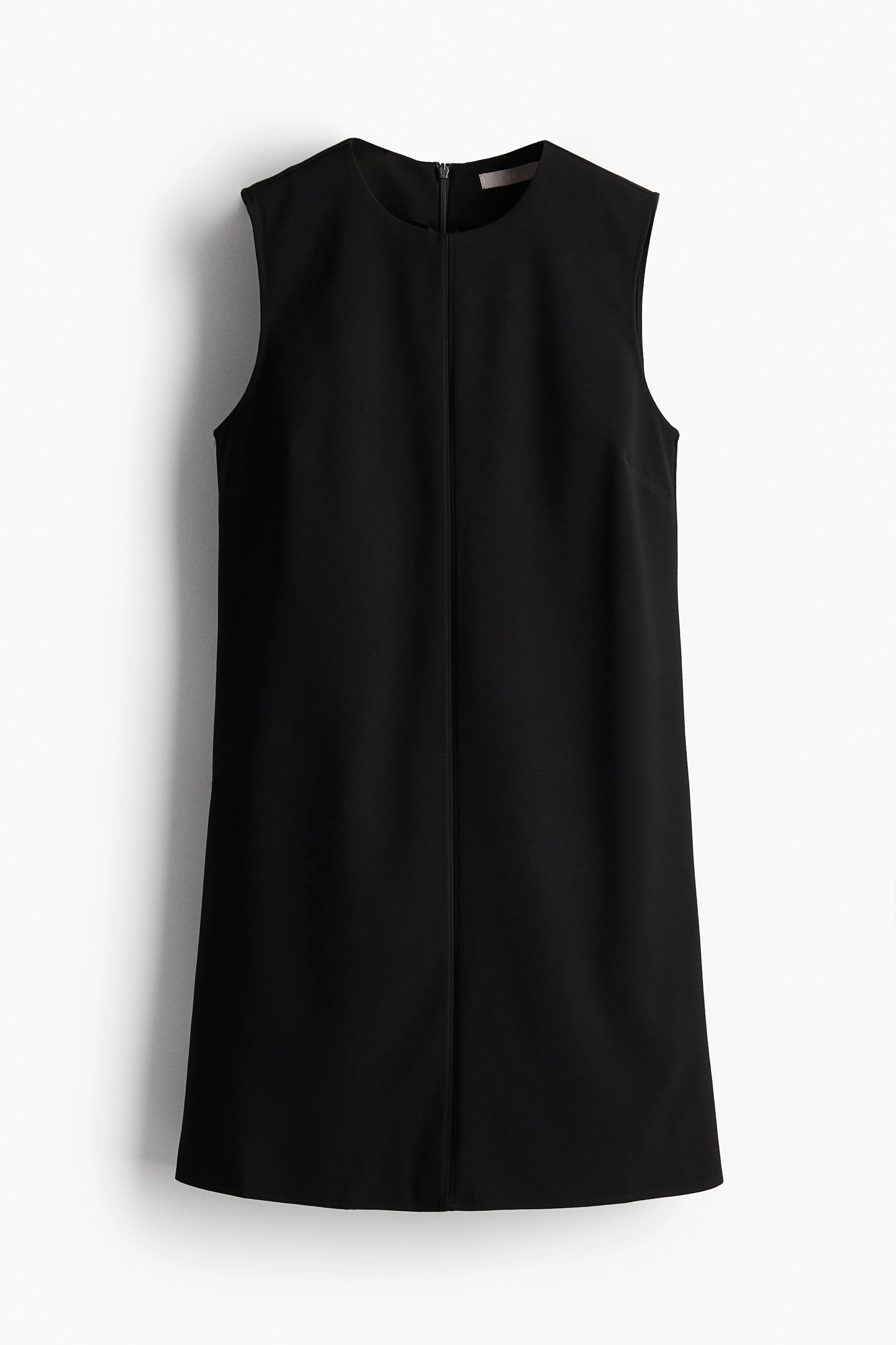 Shift dress - Round neck - Sleeveless - Black - Ladies | H&M GB