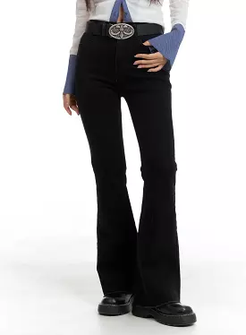 Slim Fit Flared Cotton Pants CM421