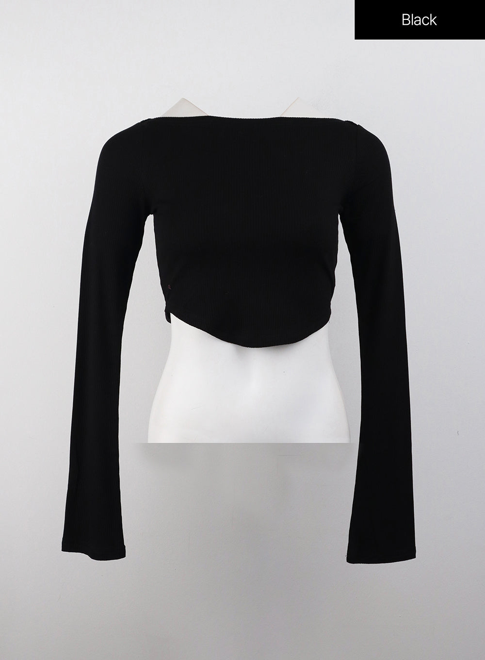 Slim Fit Long Sleeve Crop Top CJ408