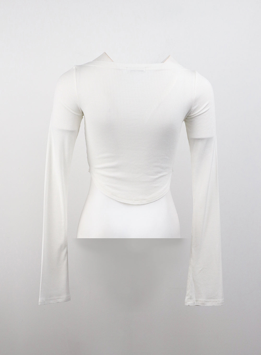 Slim Fit Long Sleeve Crop Top CJ408