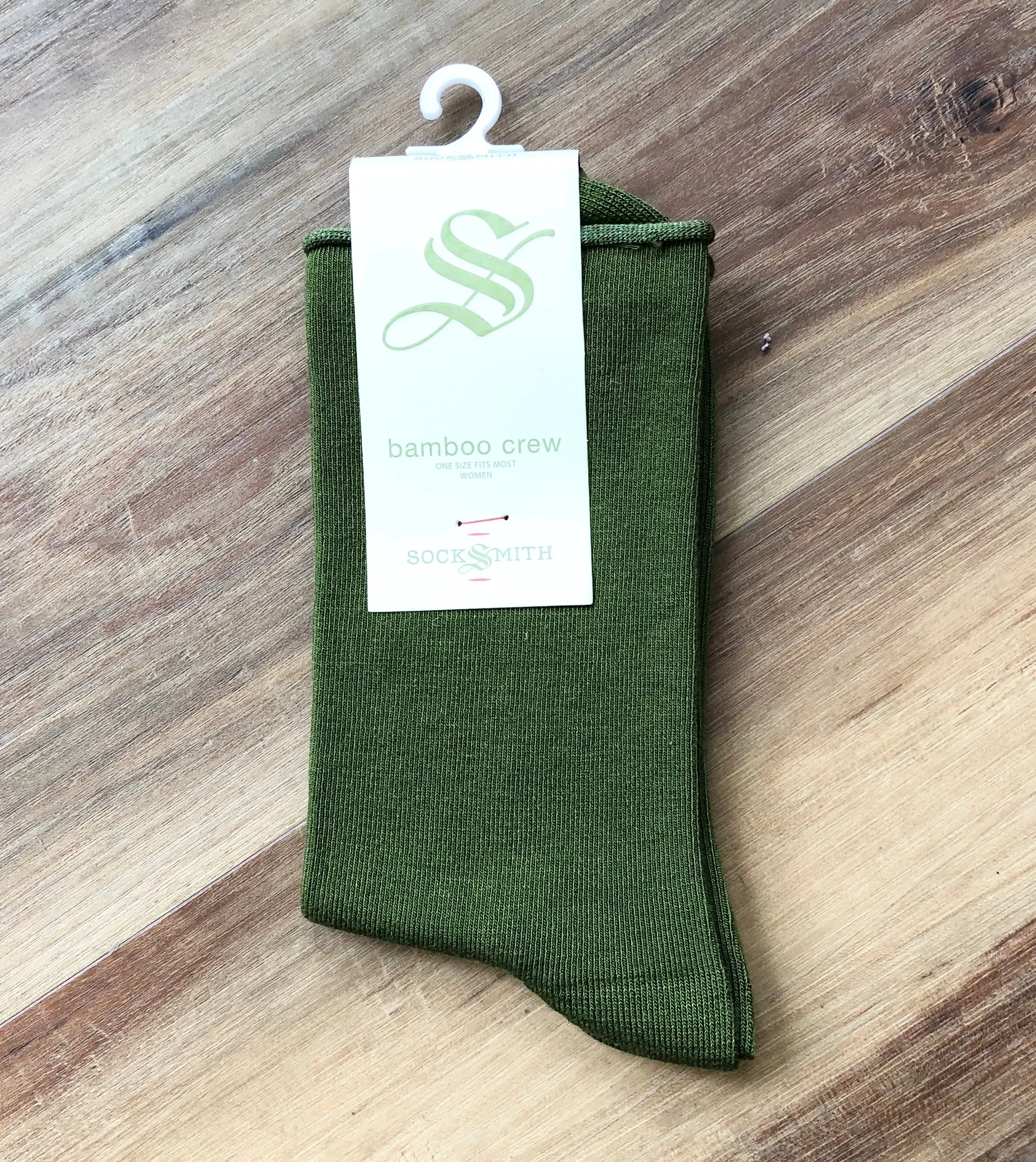 Socksmith bamboo crew, solid women's sizing