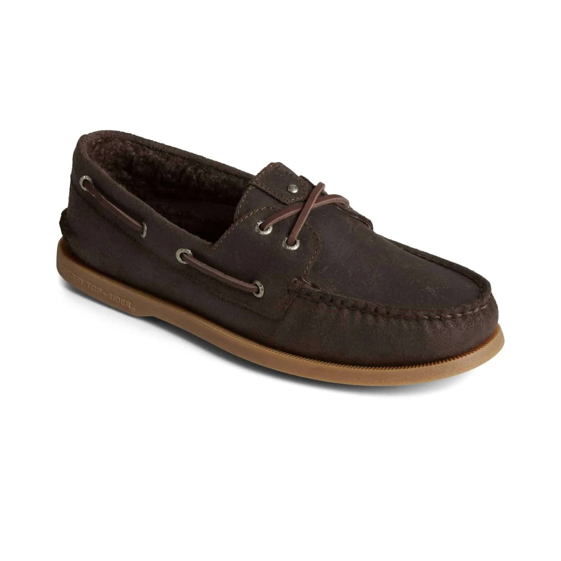 Sperry Men’s Authentic Original Shearling Wool Boat Shoe – JAVA