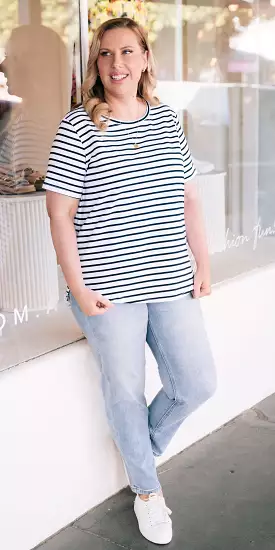 Stevie stripe tee